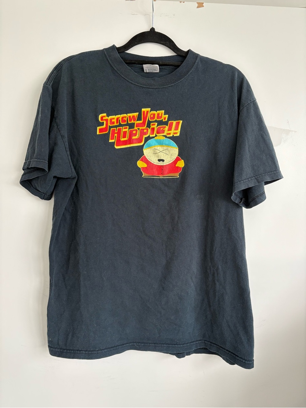 Vintage 2005 South Park Eric Cartman “Screw You Hippie!!” T-Shirt – Large